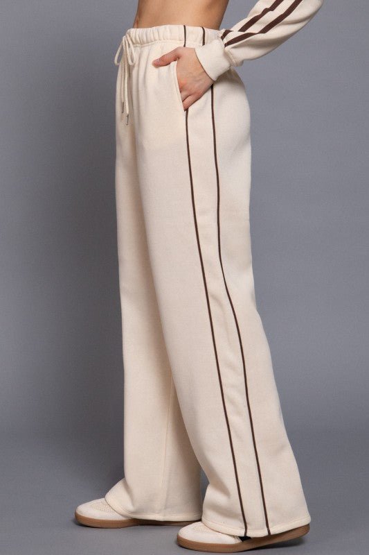 85 and Out Pant Set (Cream) - Brina Girlz Kloset