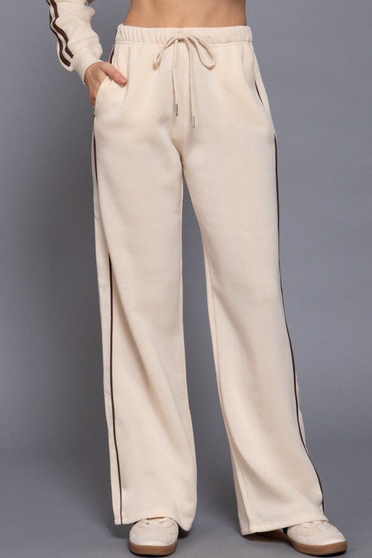 85 and Out Pant Set (Cream) - Brina Girlz Kloset