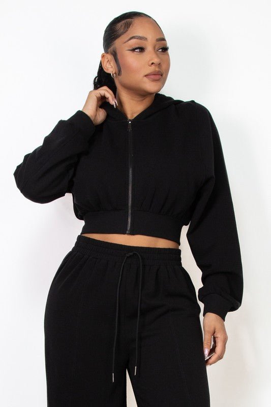 Amelia Tracksuit (Black) - Brina Girlz Kloset