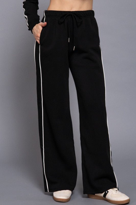 85 and Out Pant Set (Black) - Brina Girlz Kloset