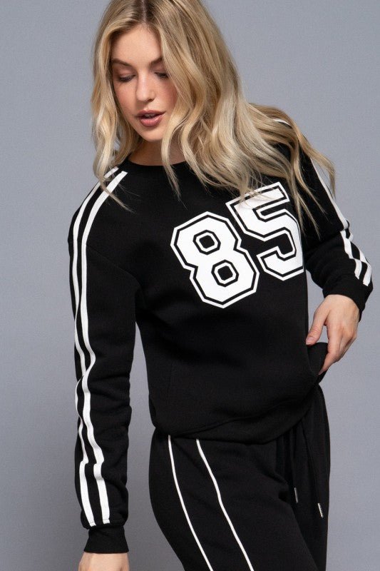 85 and Out Pant Set (Black) - Brina Girlz Kloset