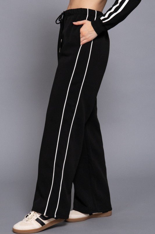 85 and Out Pant Set (Black) - Brina Girlz Kloset
