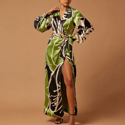 Abstract Maxi Dress - Brina Girlz Kloset