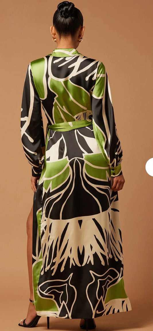 Abstract Maxi Dress - Brina Girlz Kloset