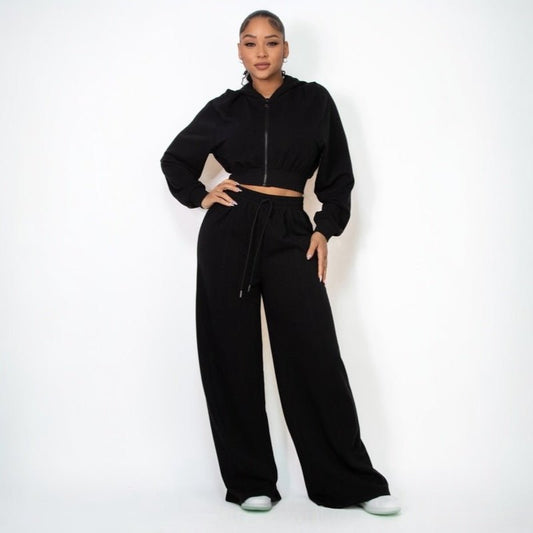 Amelia Tracksuit (Black) - Brina Girlz Kloset