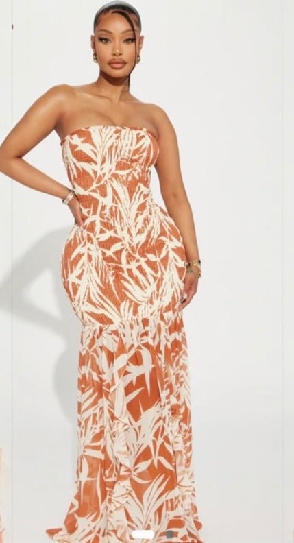 Chiffon Maxi Dress - Brina Girlz Kloset