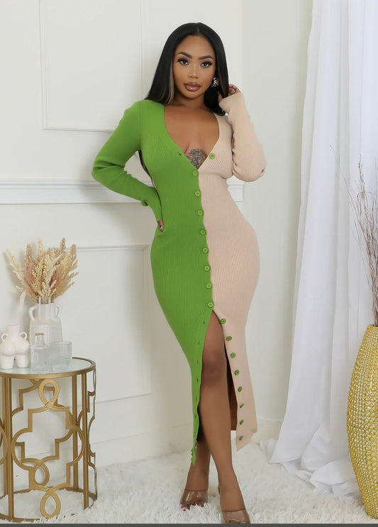 Dawn (Green/Beige) - Brina Girlz Kloset