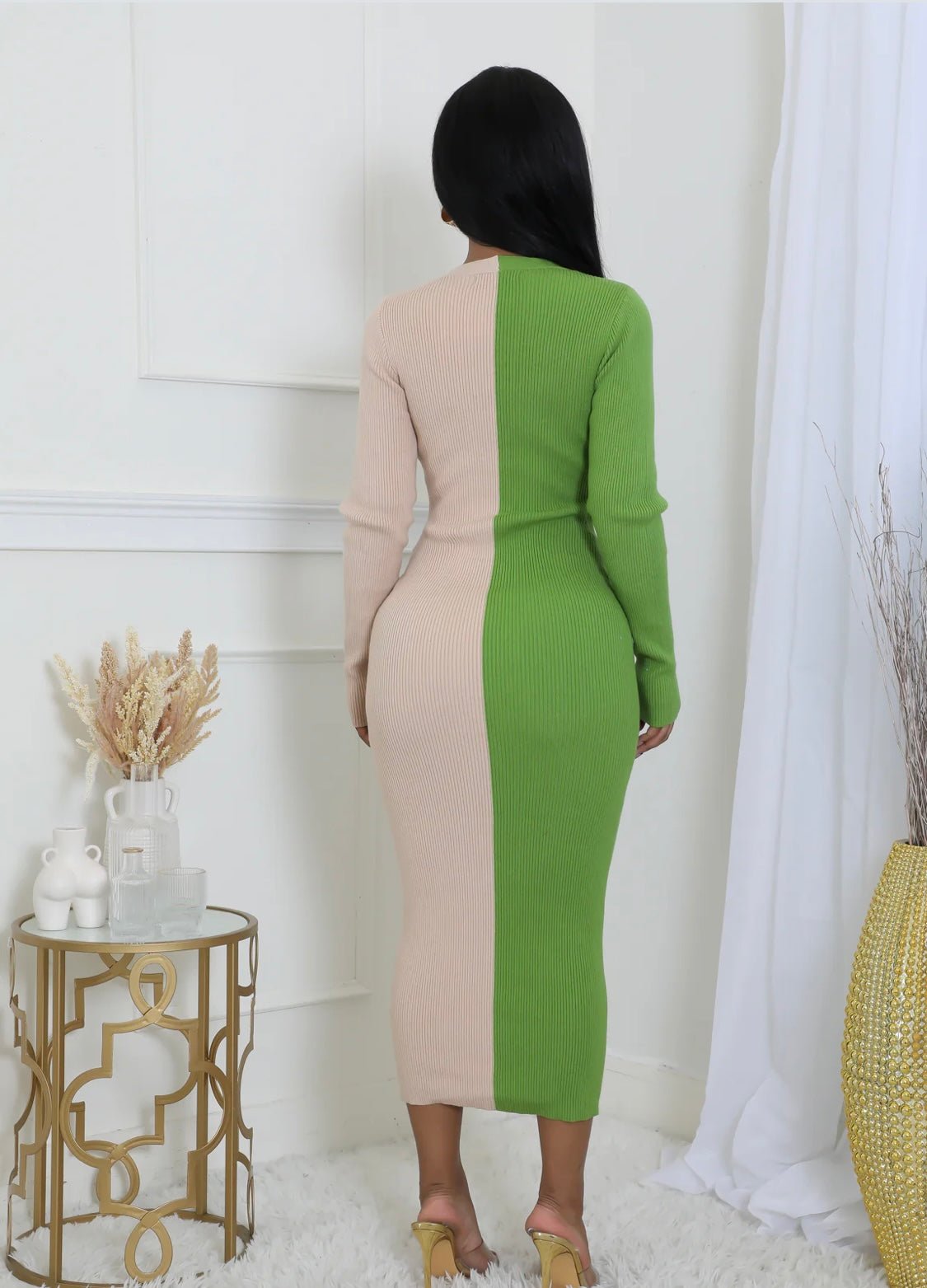 Dawn (Green/Beige) - Brina Girlz Kloset