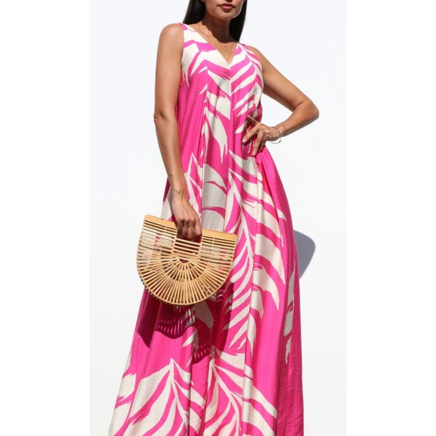 Fuchsia Floral Jumpsuit - Brina Girlz Kloset