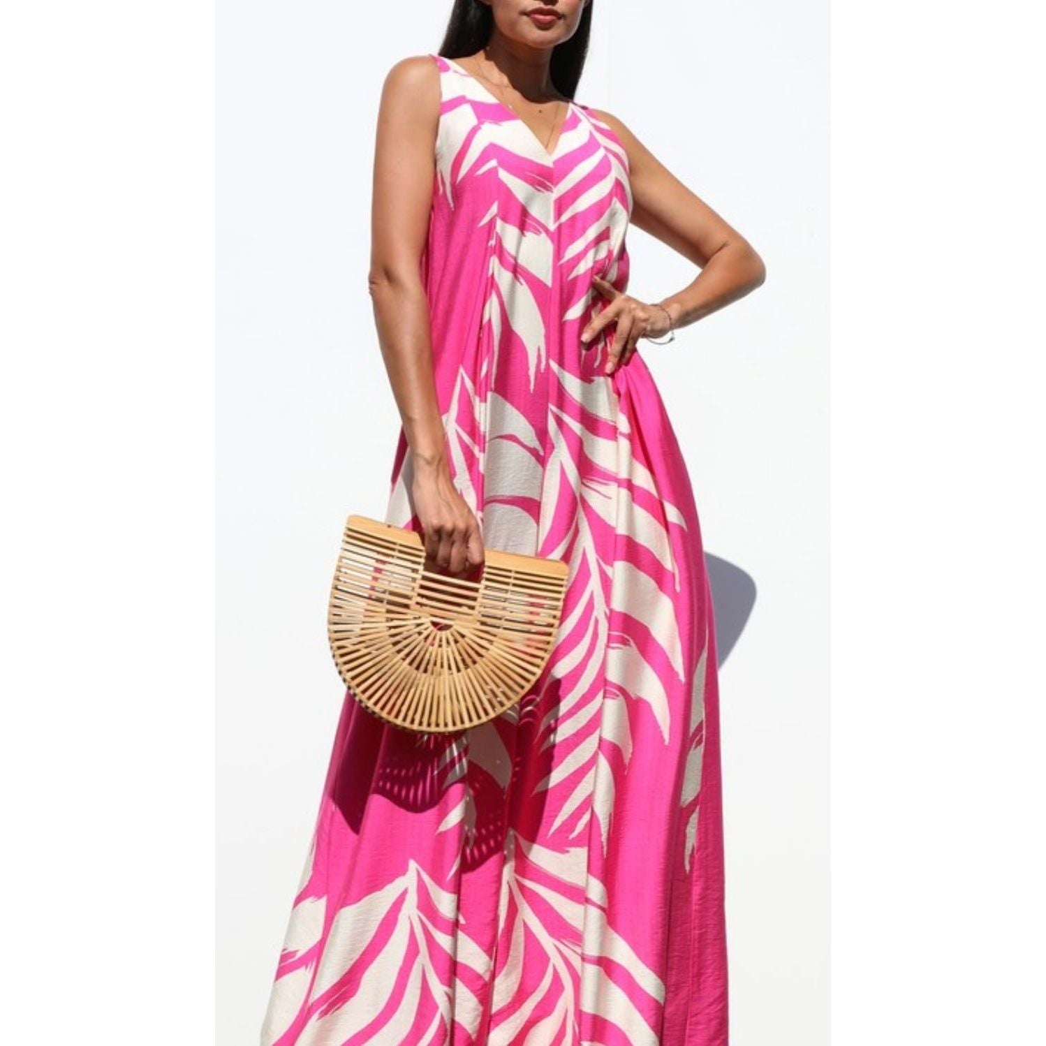 Fuchsia Floral Jumpsuit - Brina Girlz Kloset