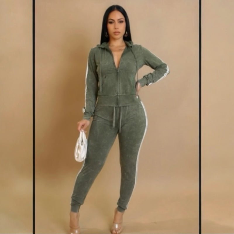 Olive Track Set - Brina Girlz Kloset